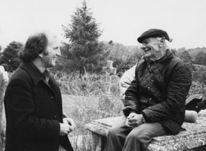 Author with Malcolm Muggeridge.